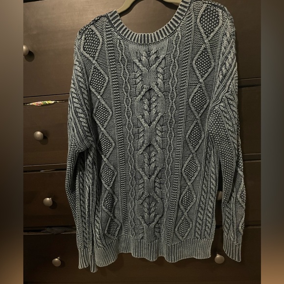 Pilcro by Anthropologie Distressed Cable Knit Sweater - Picture 2 of 5